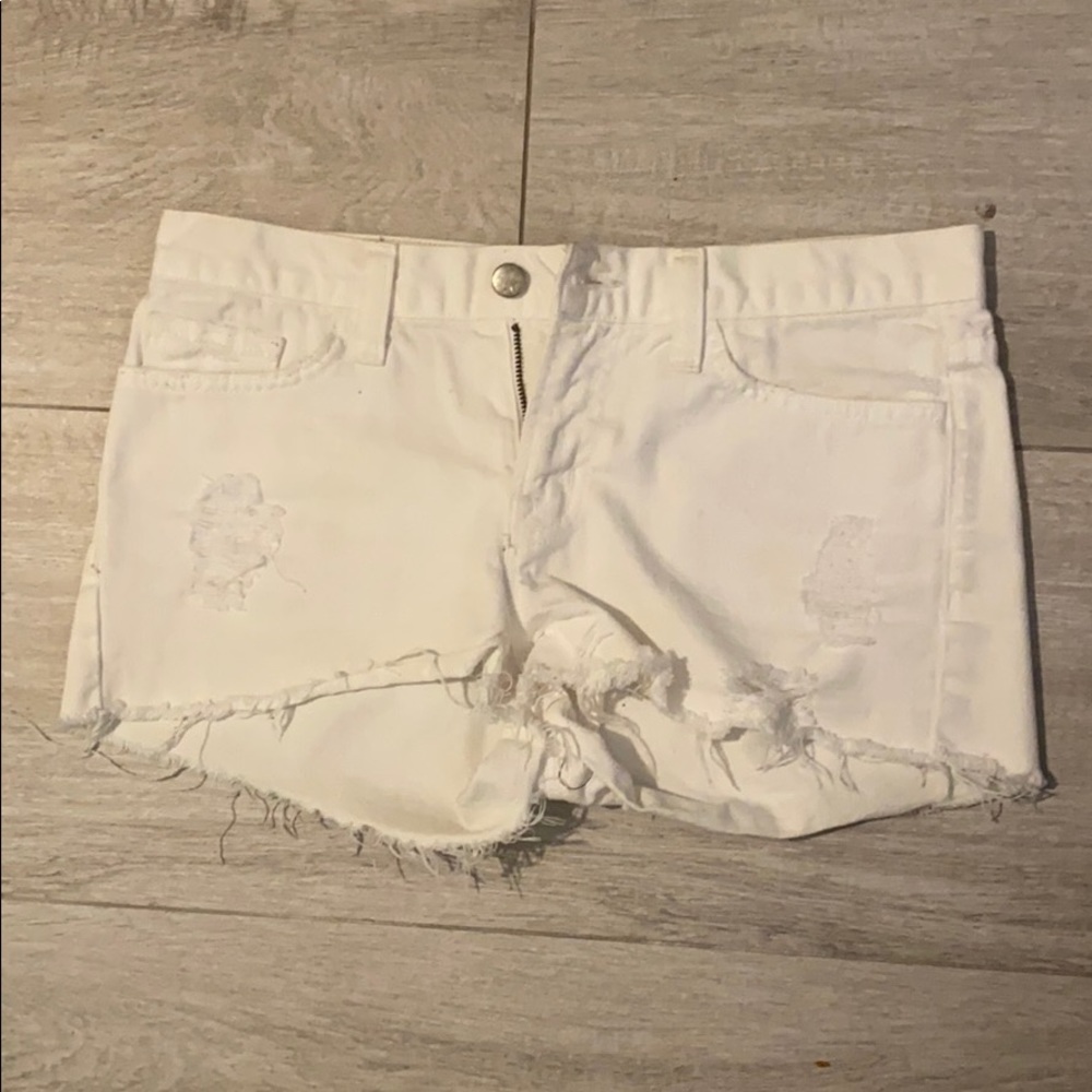 J Brand white shorts
